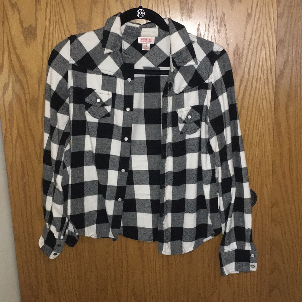 Black and white flannel